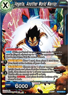 Vegeta, Another World Warrior BT18-035 card
