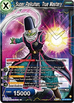 Super Paikuhan, True Mastery BT18-036 Dragon Ball Masters card