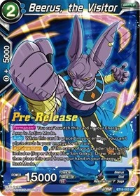 Beerus, the Visitor BT18-052 Dragon Ball Masters card, Promo