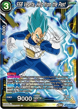 SSB Vegeta, Help from the Past BT18-055 card