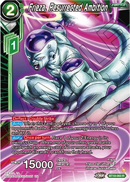 Frieza, Resurrected Ambition BT18-063 card