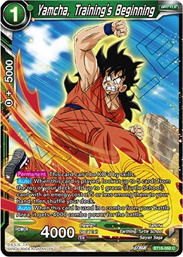 Yamcha, Training's Beginning BT18-068 card
