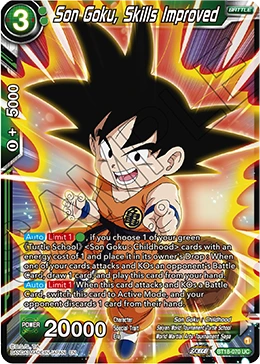 Son Goku, Skills Improved BT18-070 card