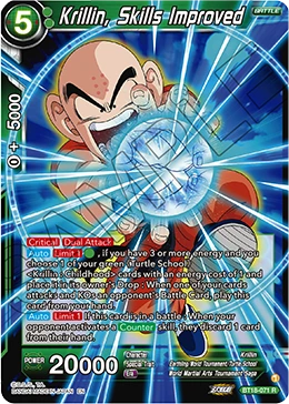 Krillin, Skills Improved BT18-071 card