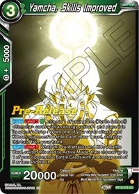 Yamcha, Skills Improved BT18-072 Dragon Ball Masters card, Promo