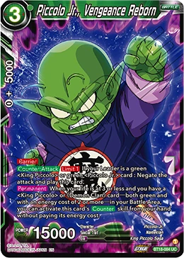 Piccolo Jr., Vengeance Reborn BT18-084 card
