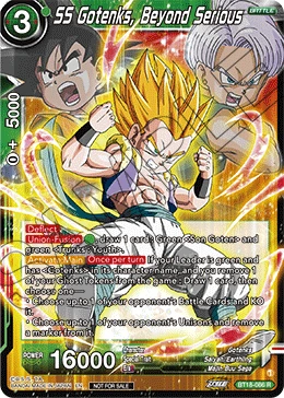 SS Gotenks, Beyond Serious BT18-086 Dragon Ball Masters card, Event