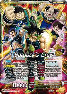 Bardock's Crew BT18-089 card