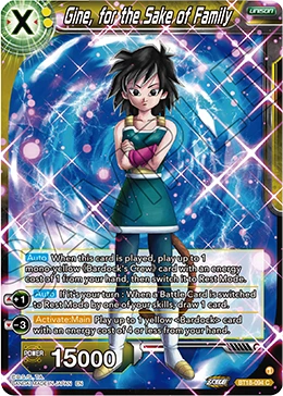 Gine, for the Sake of Family BT18-094 card