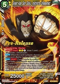 Great Ape Son Goku, Instincts Unleashed BT18-096_PR card