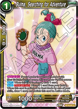Bulma, Searching for Adventure BT18-097 card