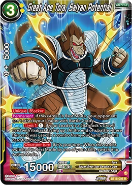 Great Ape Tora, Saiyan Potential BT18-098 card
