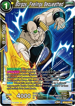 Borgos, Feelings Bequeathed BT18-105 card