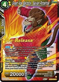 Great Ape Bardock, Saiyan Potential BT18-106_PR card