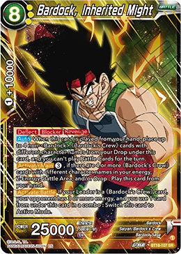 Bardock, Inherited Might BT18-107 card