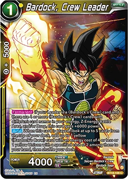 Bardock, Crew Leader BT18-108 card