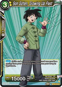 Son Goten, Growing Up Fast BT18-112 card