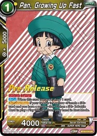 Pan, Growing Up Fast BT18-114 Dragon Ball Masters card, Promo