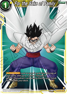 For the Sake of Family BT18-121 card