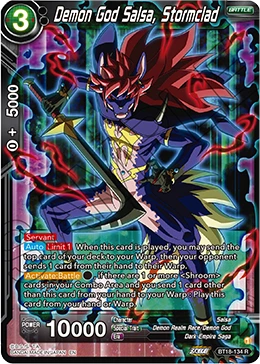 Demon God Salsa, Stormclad BT18-134 card