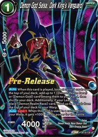 Demon God Salsa, Dark King's Vanguard BT18-135 Dragon Ball Masters card, Promo