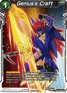 Genius's Craft BT18-139 card