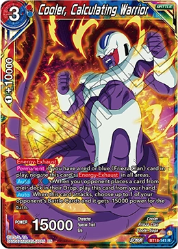 Cooler, Calculating Warrior BT18-141 Dragon Ball Masters card
