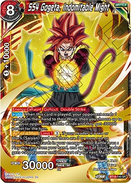 SS4 Gogeta, Indomitable Might BT18-143 card