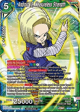 Android 18, Measureless Strength BT18-144_PR card
