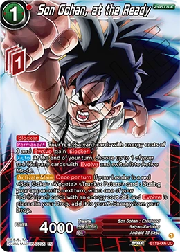 Son Gohan, at the Ready BT19-005 card