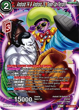 Android 14 & Android 15, Team-Up Terrors BT19-006 card