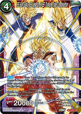 SS Son Goku, SS Vegeta, & SS Trunks, Triple Combination BT19-011 card