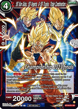 SS Son Goku, SS Vegeta, & SS Trunks, Triple Combination BT19-011_PR card