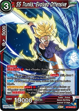 SS Trunks, Evolved Offensive BT19-015 card