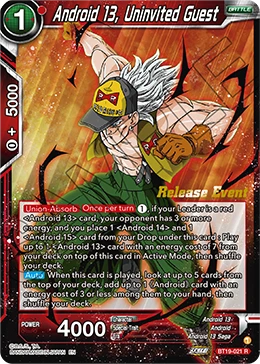 Android 13, Uninvited Guest BT19-021 card
