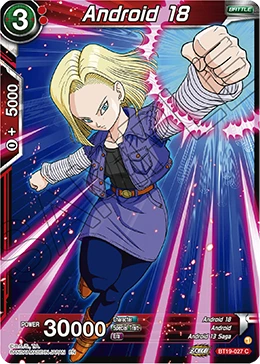 Android 18 BT19-027 card
