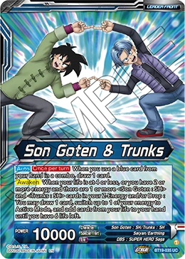 Son Goten & Trunks BT19-035 card