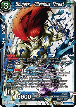 Boujack, Villainous Threat BT19-041 card