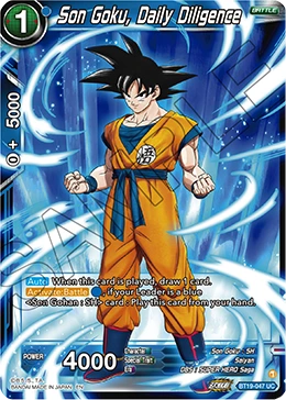 Son Goku, Daily Diligence BT19-047 card