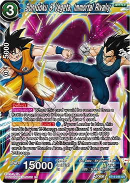 Son Goku & Vegeta, Immortal Rivalry BT19-048 card