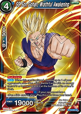 SS Son Gohan, Wrathful Awakening BT19-050 card