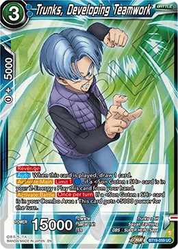 Trunks, Developing Teamwork BT19-059 card