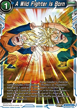 A Wild Fighter Is Born BT19-066 card