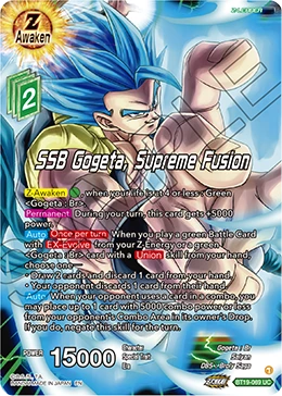 SSB Gogeta, Supreme Fusion BT19-069 card