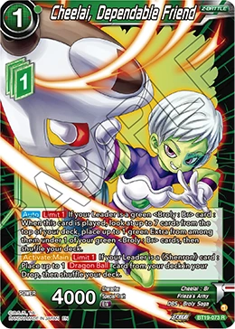 Cheelai, Dependable Friend BT19-073 card