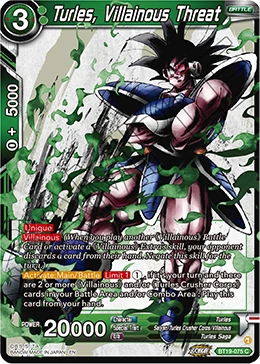Turles, Villainous Threat BT19-075 card
