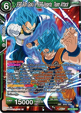 SSB Son Goku & SSB Vegeta, Team Attack BT19-080 card