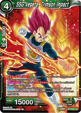 SSG Vegeta, Crimson Impact BT19-081 card