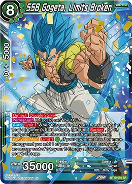 SSB Gogeta, Limits Broken BT19-084_SPR02 card
