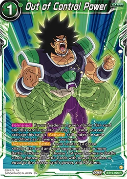 Out of Control Power BT19-096 card